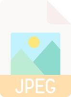 Jpg Flat Light Icon vector