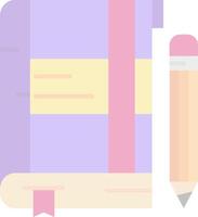 Note Flat Light Icon vector