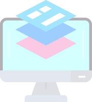 Layer Flat Light Icon vector