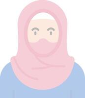 Muslim Flat Light Icon vector