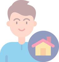 Home Flat Light Icon vector