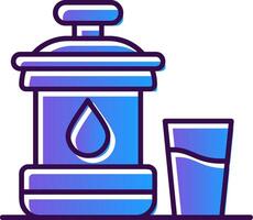 Zamzam Gradient Filled Icon vector