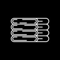 Fabric Line Inverted Icon vector
