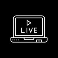 Live Line Inverted Icon vector