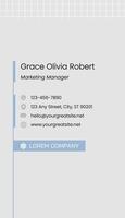 Minimalist Business Cards (Vertical) template