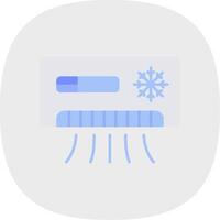 Conditioner Flat Curve Icon vector
