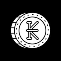 Kip Glyph Inverted Icon vector