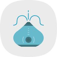 Humidifier Flat Curve Icon vector