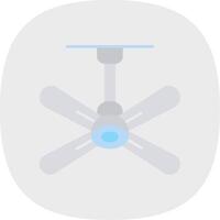 Fan Flat Curve Icon vector