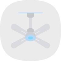 Fan Flat Curve Icon vector