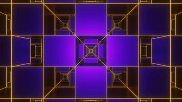 Purple and Orange Square Output Background VJ Loop video