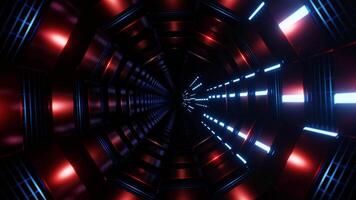 Red and Blue Net Tunnel Background VJ Loop video