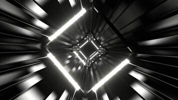 White Corrugated Neon Strobe Tunnel Background VJ Loop video