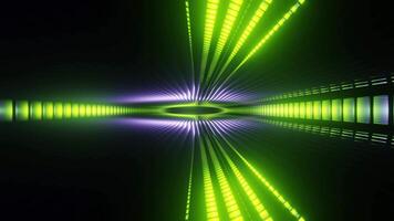 Limette und Licht lila Sci-Fi blind Ellipse Tunnel Hintergrund vj Schleife video