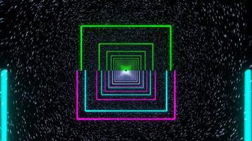 Colored Option 7 Space Neon Tavel Background Loop Animation video