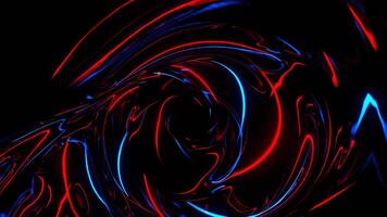 Red and Blue Tunnel of Colored Neons Background VJ Loop video
