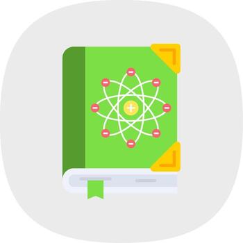 Sciene Flat Curve Icon vector