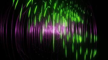 Pink with Lime Sci-Fi Spiraling Splines Background VJ Loop video