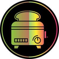 Toaster Glyph Due Color Icon vector