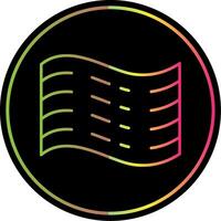 Haze Line Gradient Due Color Icon vector
