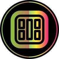 Layout Glyph Due Color Icon vector