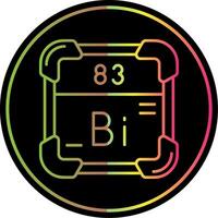 Bismuth Line Gradient Due Color Icon vector