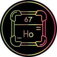 Holmium Line Gradient Due Color Icon vector