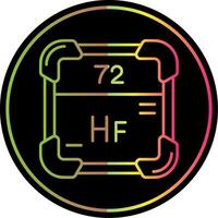 Hafnium Line Gradient Due Color Icon vector