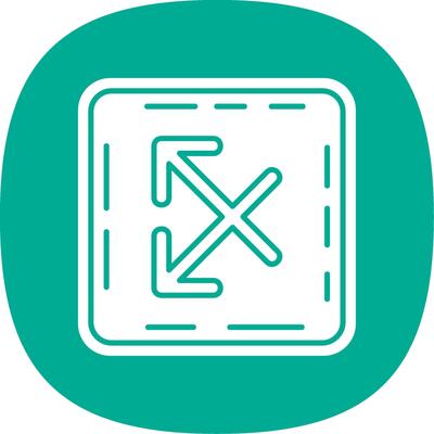 Intersect Glyph Curve Icon
