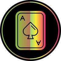 Spades Glyph Due Color Icon vector