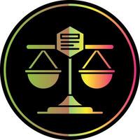 Scales Glyph Due Color Icon vector
