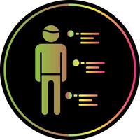 Person Glyph Due Color Icon vector