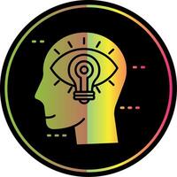 Visualization Glyph Due Color Icon vector
