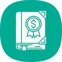 Valuable Glyph Curve Icon vector