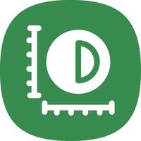 Sizing Glyph Curve Icon vector