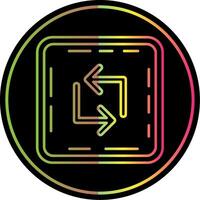 lazo línea degradado debido color icono vector