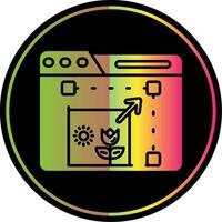 Resize Glyph Due Color Icon vector