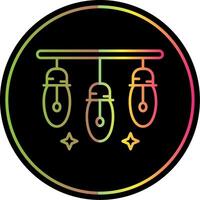 Lights Line Gradient Due Color Icon vector