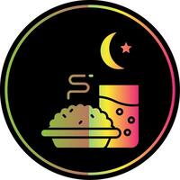 Iftar Glyph Due Color Icon vector