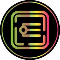 Endpoint Line Gradient Due Color Icon vector