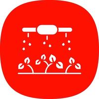 Sprayer Glyph Curve Icon vector