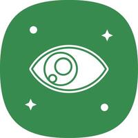 Eye Glyph Curve Icon vector