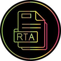 Rta Line Gradient Due Color Icon vector