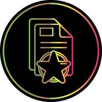 Mark Line Gradient Due Color Icon vector