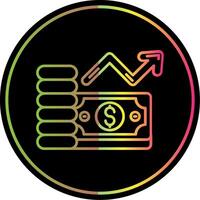Salery Line Gradient Due Color Icon vector