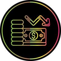 Salery Line Gradient Due Color Icon vector
