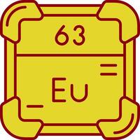 Europium Vintage Icon vector