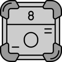 Oxygen Line Filled Greyscale Icon vector