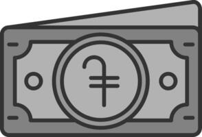 Dram Line Filled Greyscale Icon vector