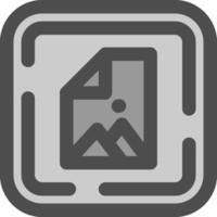 Jpg Line Filled Greyscale Icon vector